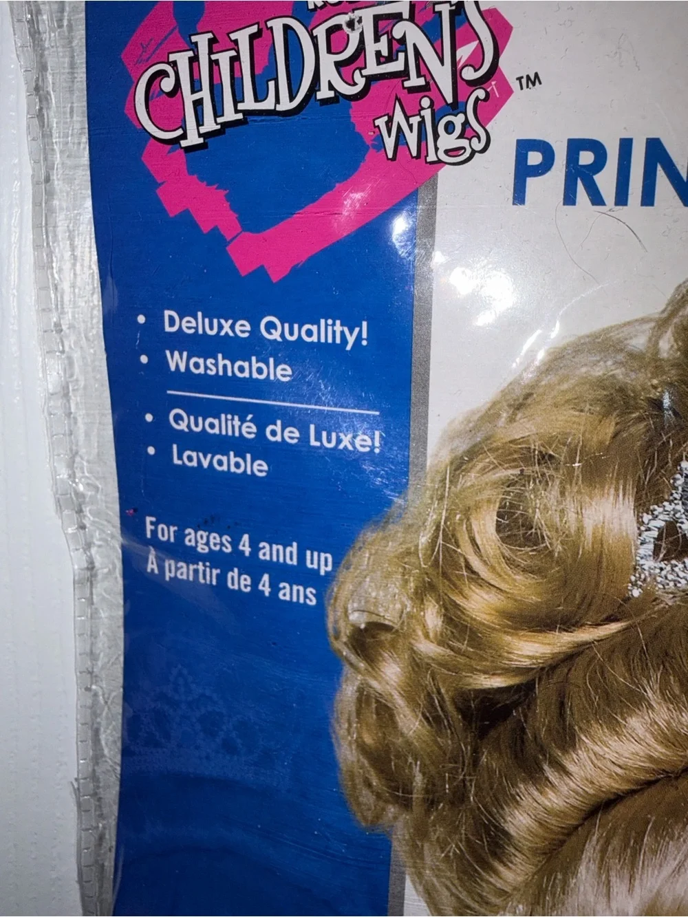 Rubie's Girls Princess Wig, Blonde Curly Hair, One Size, MPN 51421